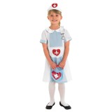 Costum clasic asistenta medicala pentru fete 7-8 ani 128 cm, Oem