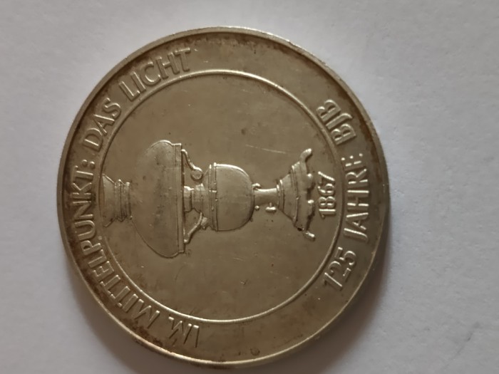 Moneda, medalie omagiala 125 ani GERMANIA , SUPERBA, ARGINT