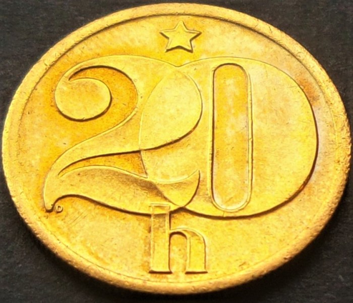 Moneda 20 HALERU - RS CEHOSLOVACIA, anul 1980 *cod 2006