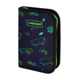 Cumpara ieftin Penar Head AC1, 1 compartiment, 2 clapete, design skateboard