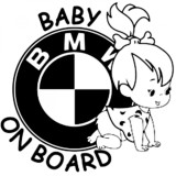 Sticker Baby On Board BMW