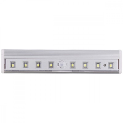 ampa LED cu senzor de miscare, din aluminiu, 8 led-uri puternice,magnetica foto