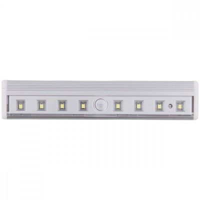 ampa LED cu senzor de miscare, din aluminiu, 8 led-uri puternice,magnetica foto