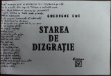 GHEORGHE ENE - STAREA DE DIZGRATIE (BUZAU, 1995) [DEDICATIE / AUTOGRAF]