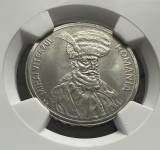 100 Lei 1991 Rounded 9's, Romania, NGC MS66 Top Pop!, varianta RARA! cu codita la "99" rotunjita