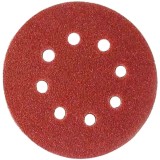Raider 181103 - Set foi abrazive rotunde 125 mm granulatie 180 8 gauri 10 bucati