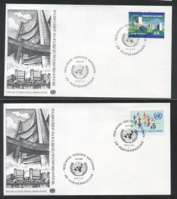 UN Vienna 1979 Definitives Mi.3-4 FDC UN.168 foto