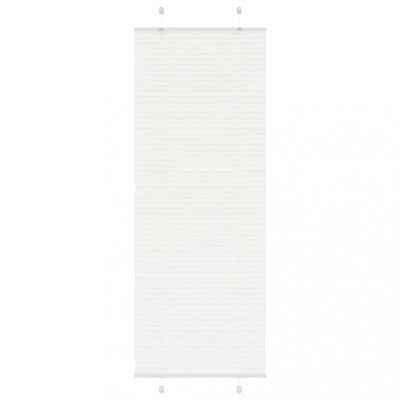 Jaluză plisată alb 75x200 cm Lățime țesătură 74,4cm poliester foto