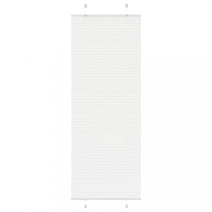 Jaluză plisată alb 75x200 cm Lățime țesătură 74,4cm poliester