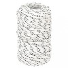 VidaXL Fr&acirc;nghie &icirc;mpletită pentru barcă, alb, 2 mm x 250 m, poliester