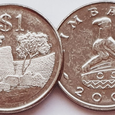 1612 Zimbabwe 1 Dollar 2002 km 6 UNC