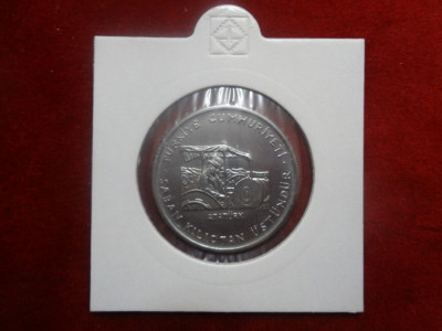 Monede Turcească F.A.O. 1 Lira ( Atat&amp;uuml;rk driving tractor) 1979 WCC:km926 UNC foto