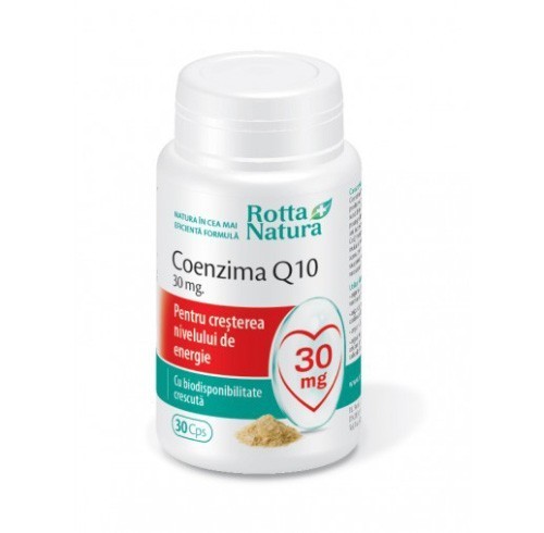 Coenzima Q10, 30cps, 30MG, Rotta Natura Coenzima Q10, 30cps, 30MG, Rotta Natura