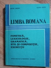 Limba romana. Fonetica, lexicologie, gramatica, stil si compozitie, exercitii- M.Andrei, I.Ghita