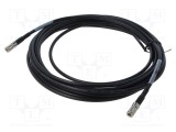Cablu coaxial 5m 3M DIN mufă ecranat 75&Omega; negru drept