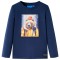 Tricou cu m&acirc;neci lungi pentru copii, bleumarin, 104 12765