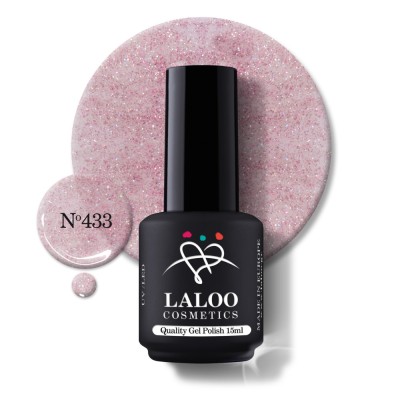 &amp;Nu;&amp;omicron;.433 Fuchsia Silver Glitter | Laloo gel polish 15ml foto