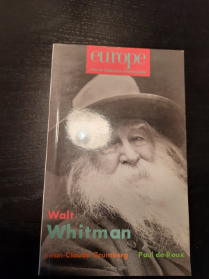 Jean-Claude Grumberg, Paul de Roux - Walt Whitman foto