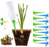 Set 10 Picuratoare cu Valva Irigare Plante, Irigator Ghiveci, Udare Gradina, Debit Ajustabil