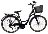 Bicicleta Belderia City Urban, culoare bleumarin, roata 28&quot;, cadru din otel Cod:252808000311