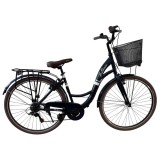 Bicicleta Belderia City Urban, culoare bleumarin, roata 28&quot;, cadru din otel Cod:252808000311