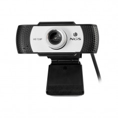 Camera web NGS, 1280 x 720, microfon incorporat, USB, HD, Negru