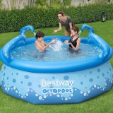 Piscina Gonflabila Bestway Easy Set OctoPool 274x76 cm, 3153L, Albastru, Gradina, Familie, Copii