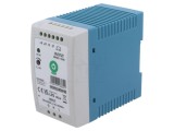 Alimentator pulsatoriu pentru şină DIN 96W 48VDC 2A - OUT: 1