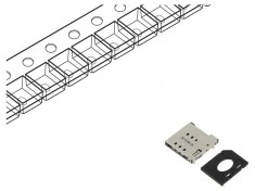 Conector Nano SIM Push-Push SMT 6 PIN