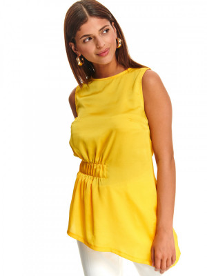 Bluza office fara maneci Yellow Dream, 36 foto