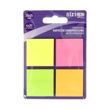 Notite Autoadezive Strigo Patrate, 4A 20 File, Neon, 35A 35 mm