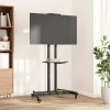 vidaXL Suport TV Roti 32-70 inch VESA 600x400mm 60kg Negru, Inaltime Reglabila, Raft, Blocare Roti