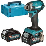 Makita TD003GA201 XGT - Masina de insurubat cu impact cu 2 acumulatori Li-Ion 40 V 2 Ah 210 Nm M5-M16 valiza speciala