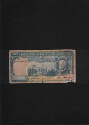 Angola 1000 escudos 1962 uzata seria747001 foto