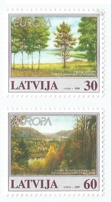 |Letonia, Europa CEPT, 1999, MNH foto