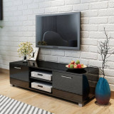 Comoda TV, negru extralucios, 120 x 40,5 x 35 cm GartenMobel Dekor, vidaXL