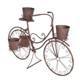 Cumpara ieftin Suport ghivece flori Bicicleta fier maro 107x35x70 cm