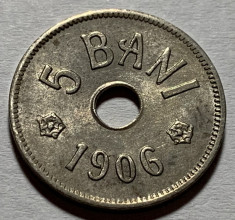 5 Bani 1906 J, Romania, a UNC foto