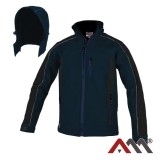 Jacheta Softshell Classwork BLUE cu elemente reflectorizante