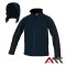 Jacheta Softshell Classwork BLUE cu elemente reflectorizante