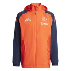 Manchester United geacă de bărbați cu glugă Allweather bright red - L