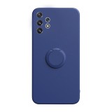 Husa soft liquid compatibila cu samsung galaxy a33 5g, interior cu piele alcantara, 360&Acirc;&deg; inel rotativ cu magnet auto, blue