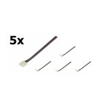 Set 5 conector cablu 10 mm 4 pin RGB, Oem