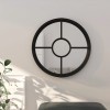 VidaXL Oglindă rotundă,negru,60x4 cm,fier,pentru utilizare &icirc;n interior 3093530