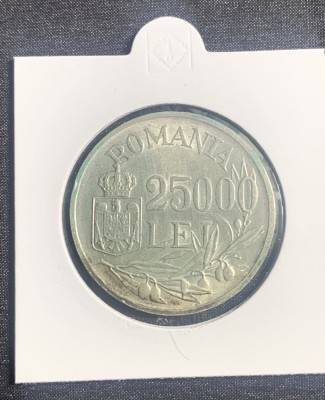 Moneda 25000 lei 1946 argint foto