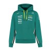 Aston Martin hanorac de bărbați cu glugă official Teamline Replica green F1 Team 2025 - M