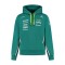 Aston Martin hanorac de bărbați cu glugă official Teamline Replica green F1 Team 2025 - M