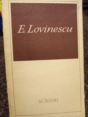 E. Lovinescu - Scrieri, vol. 2 (1970) foto