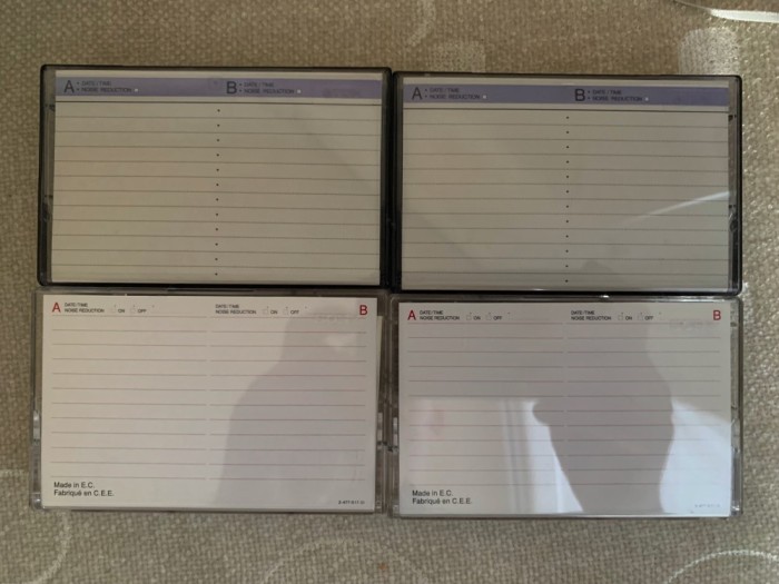 Lot 4 Casete Audio (2 x TDK Chromdioxid CrO2 si 2 x SONY HF-60) - Inregistrate o singura data - 2
