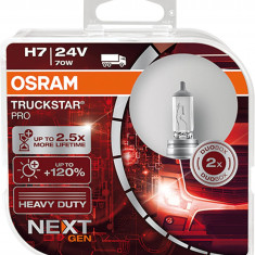 Set 2 becuri camion 24V H7 70W Osram Truckstar PRO NextGen +120%